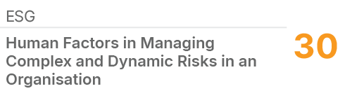 ESG,30,Human Factors in Managing Complex and Dynamic Risks in an Organisation 