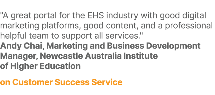\“A great portal for the EHS industry with good digital marketing platforms, good content, and a professional helpful...