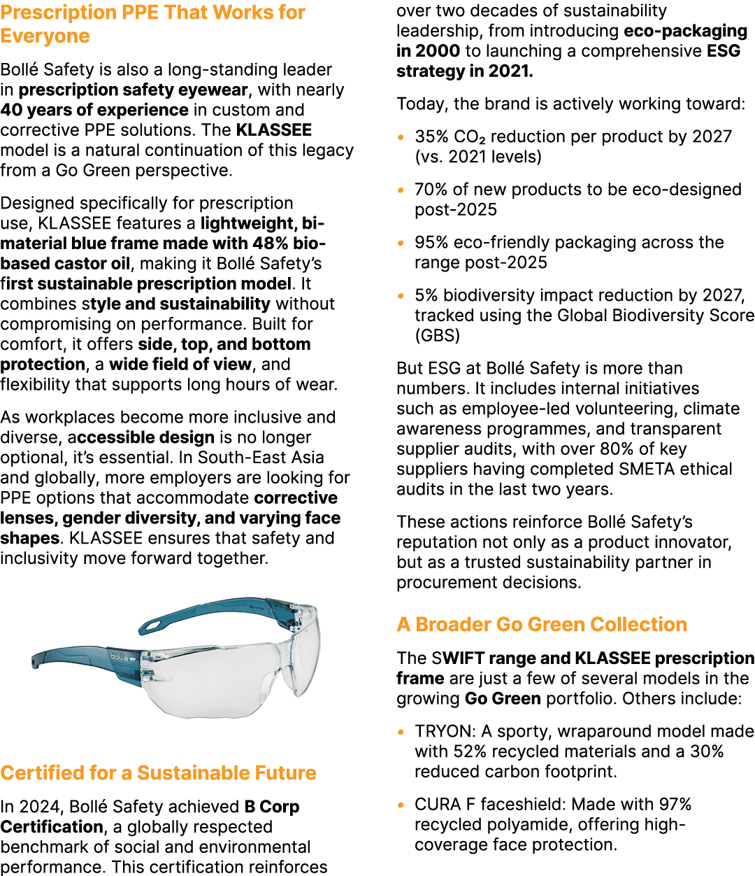 Prescription PPE That Works for Everyone Boll Safety is also a long standing leader in prescription safety eyewear, ...