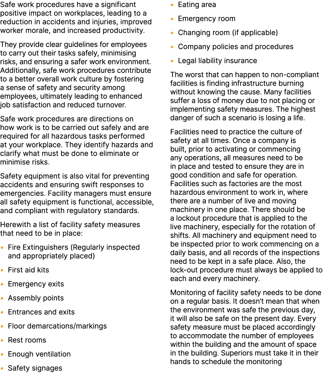 Safe work procedures have a significant positive impact on workplaces, leading to a reduction in accidents and injuri...