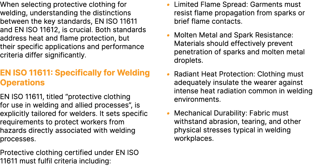 When selecting protective clothing for welding, understanding the distinctions between the key standards, EN ISO 1161...