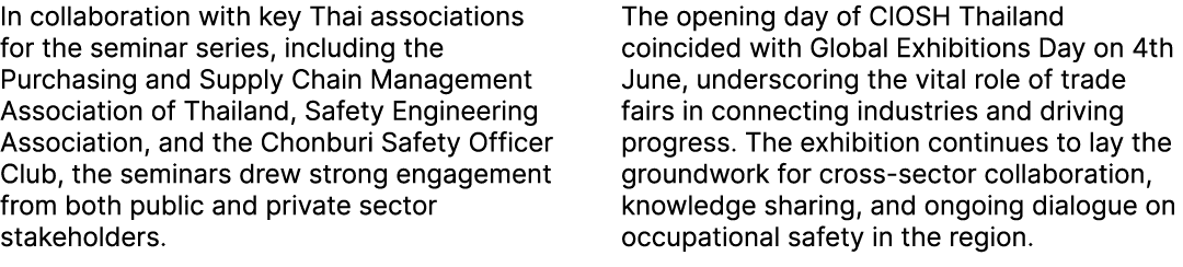 In collaboration with key Thai associations for the seminar series, including the Purchasing and Supply Chain Managem...