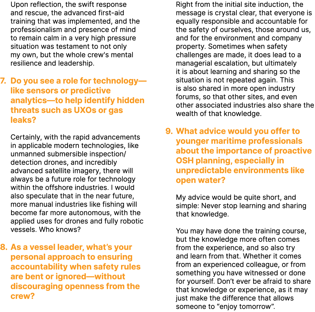 Upon reflection, the swift response and rescue, the advanced first aid training that was implemented, and the profess...