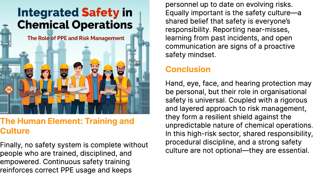 ￼The Human Element: Training and Culture Finally, no safety system is complete without people who are trained, discip...