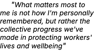  \“What matters most to me is not how I'm personally remembered, but rather the collective progress we've made in pro...