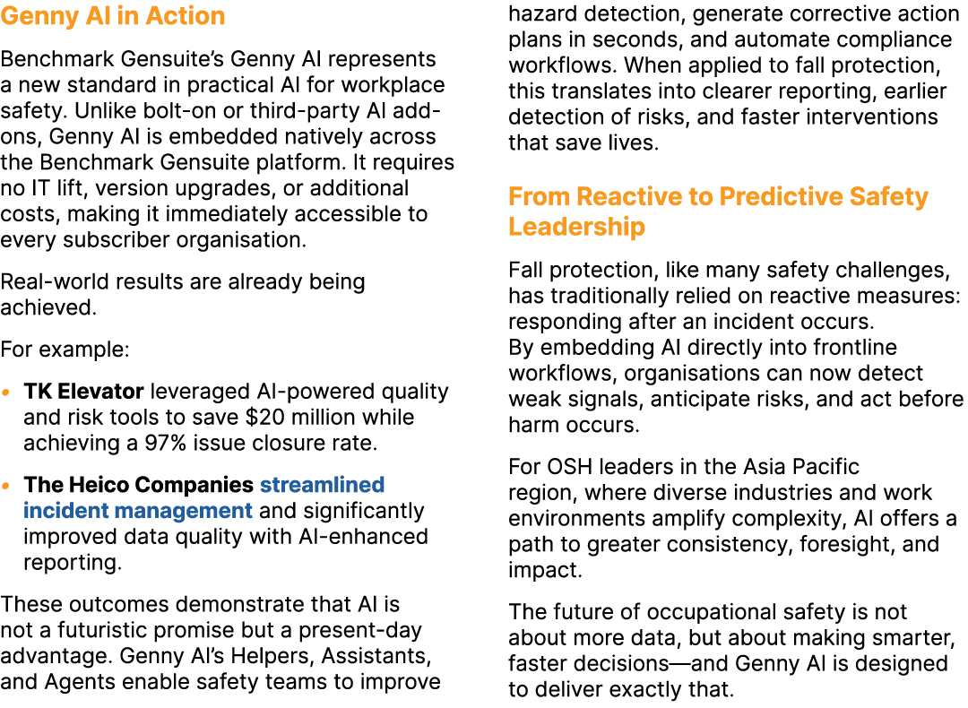 Genny AI in Action Benchmark Gensuite’s Genny AI represents a new standard in practical AI for workplace safety. Unli...