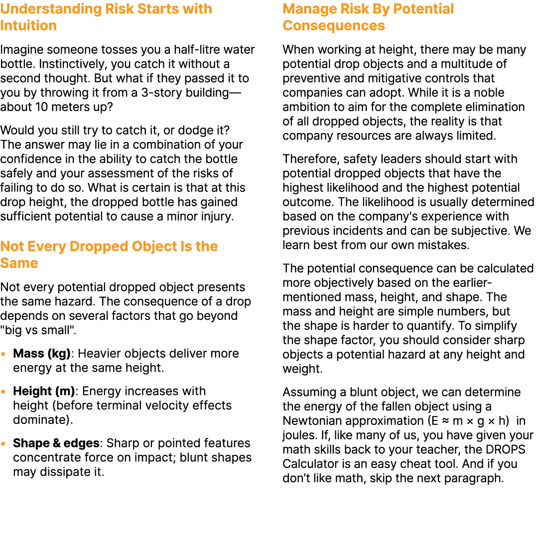 Understanding Risk Starts with Intuition Imagine someone tosses you a half litre water bottle. Instinctively, you cat...