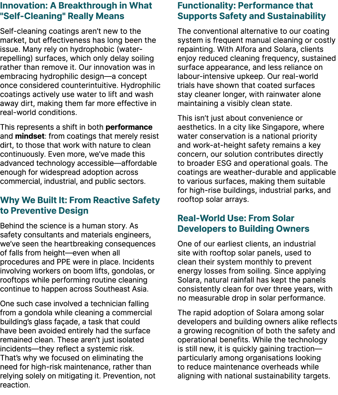 Innovation: A Breakthrough in What \“Self Cleaning\" Really Means Self cleaning coatings aren’t new to the market, bu...