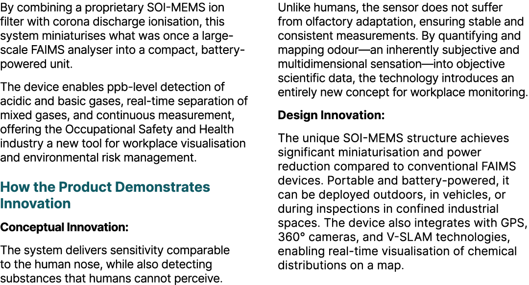By combining a proprietary SOI MEMS ion filter with corona discharge ionisation, this system miniaturises what was on...