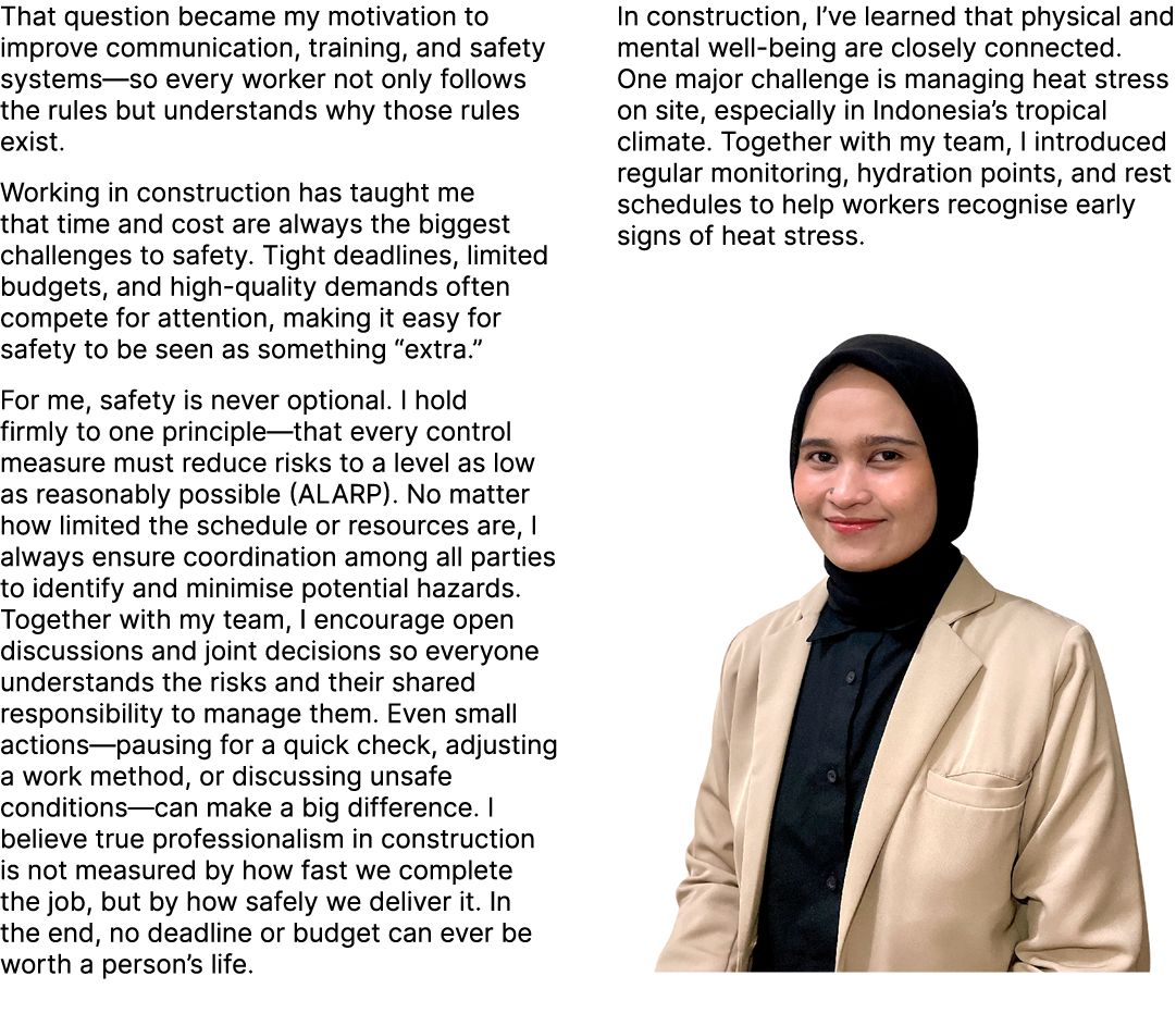 That question became my motivation to improve communication, training, and safety systems—so every worker not only fo...