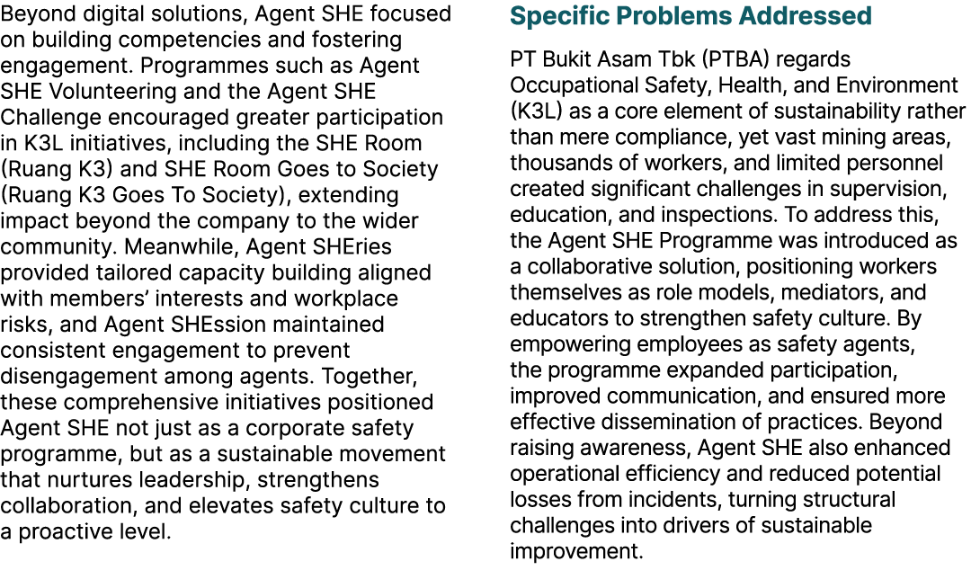 Beyond digital solutions, Agent SHE focused on building competencies and fostering engagement. Programmes such as Age...