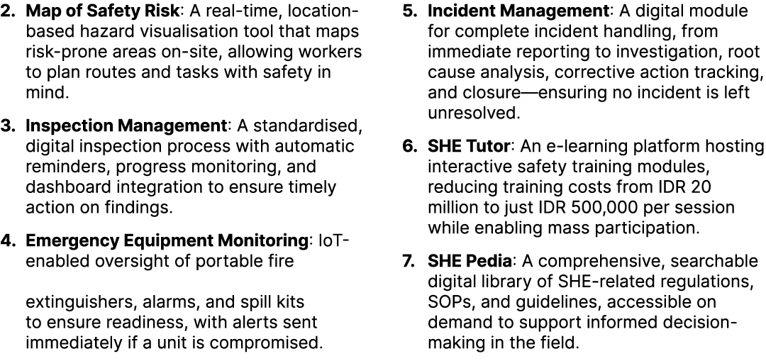 2. Map of Safety Risk: A real time, location based hazard visualisation tool that maps risk prone areas on site, allo...