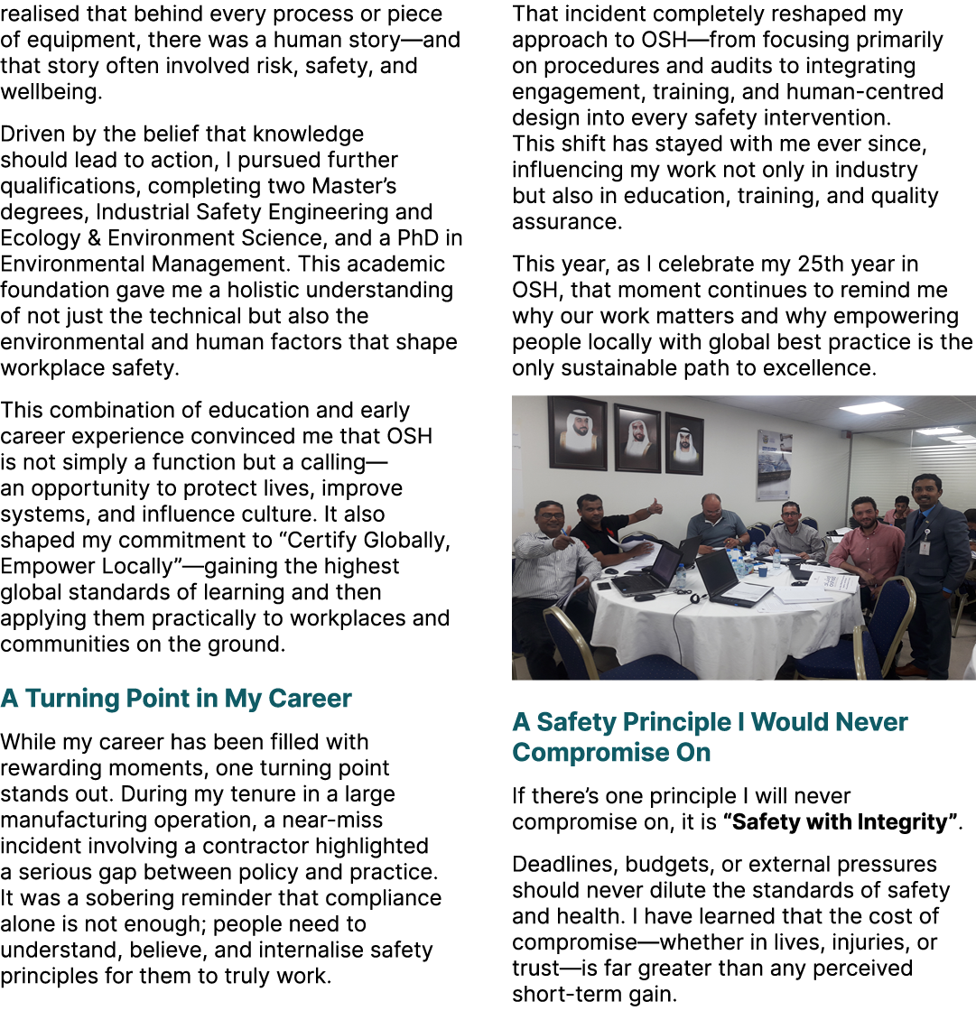 realised that behind every process or piece of equipment, there was a human story—and that story often involved risk,...