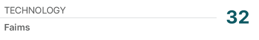 Technology,32,Faims