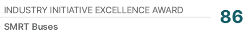 Industry Initiative Excellence Award,86,SMRT Buses