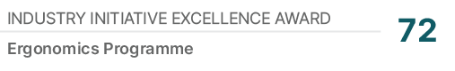 Industry Initiative Excellence Award,72,Ergonomics Programme