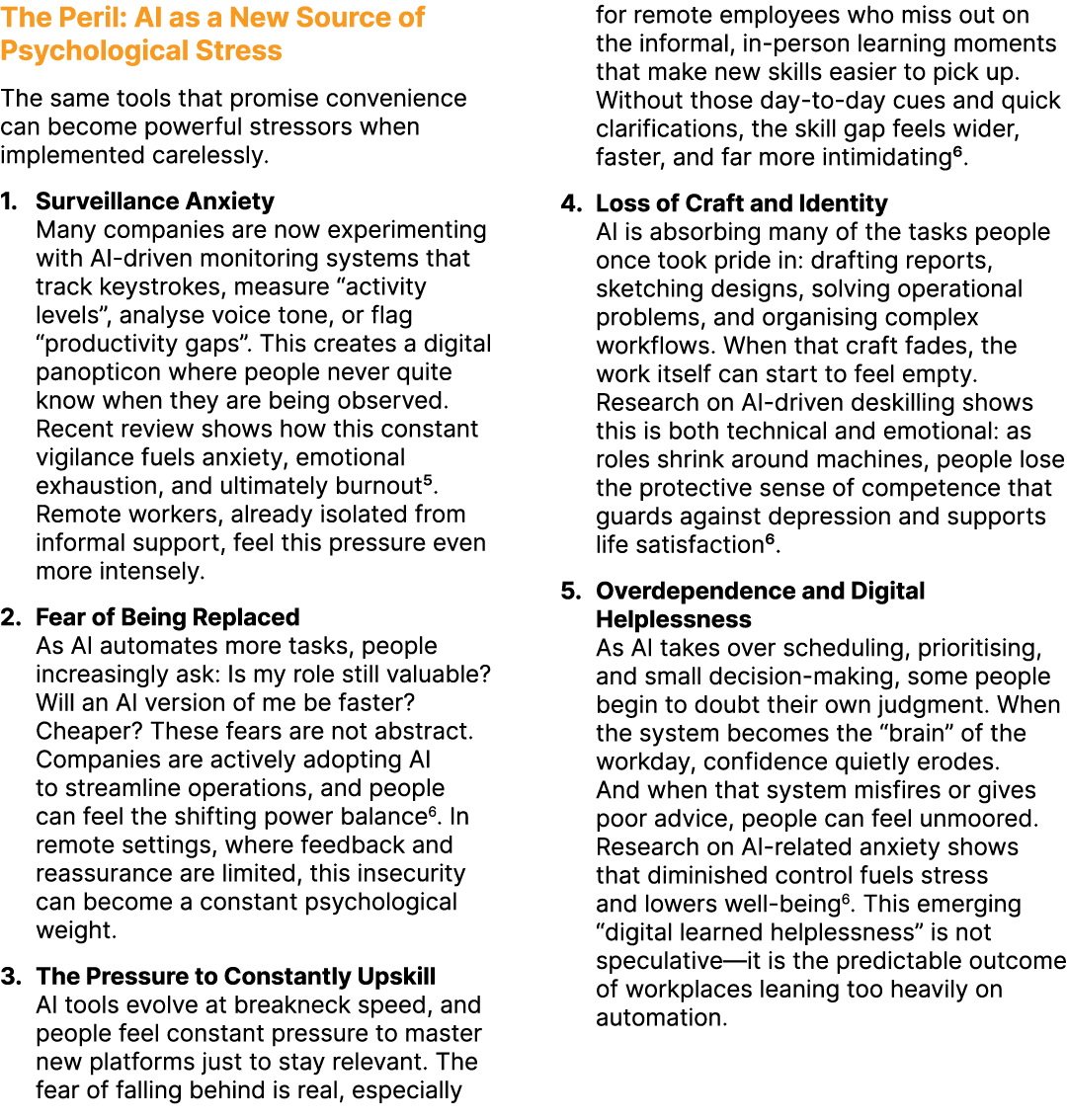 The Peril: AI as a New Source of Psychological Stress The same tools that promise convenience can become powerful str...