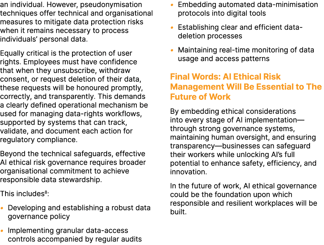 an individual. However, pseudonymisation techniques offer technical and organisational measures to mitigate data prot...