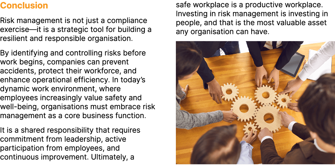 Conclusion Risk management is not just a compliance exercise—it is a strategic tool for building a resilient and resp...