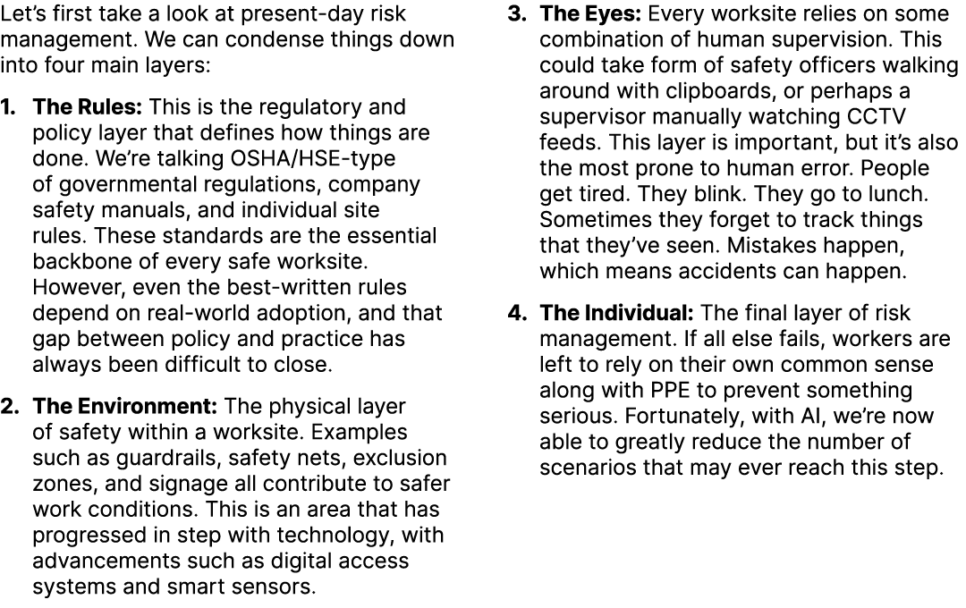 Let’s first take a look at present day risk management. We can condense things down into four main layers: 1. The Rul...