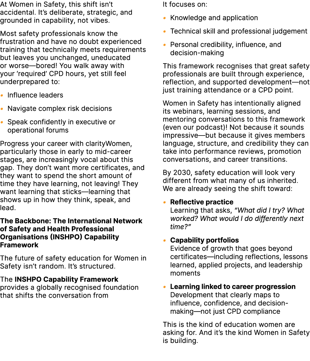 At Women in Safety, this shift isn’t accidental. It’s deliberate, strategic, and grounded in capability, not vibes. M...
