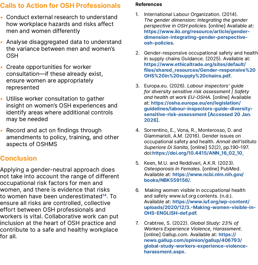 Calls to Action for OSH Professionals • Conduct external research to understand how workplace hazards and risks affec...