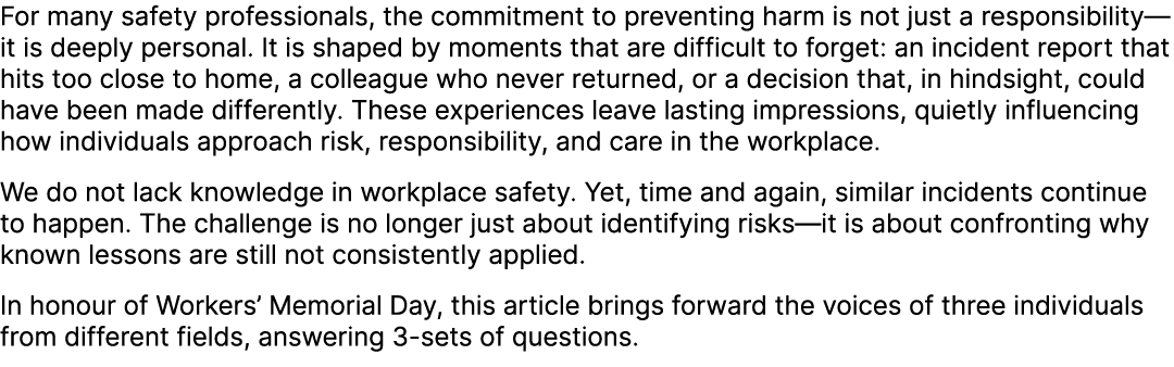 For many safety professionals, the commitment to preventing harm is not just a responsibility—it is deeply personal. ...