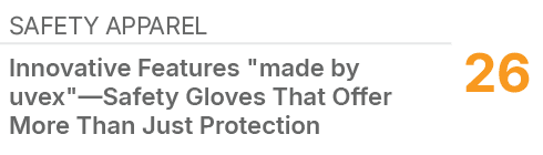 Safety Apparel ,26,Innovative Features \“made by uvex\"—Safety Gloves That Offer More Than Just Protection