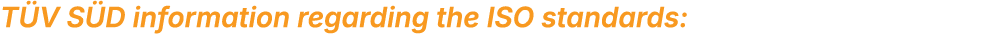 T V S D information regarding the ISO standards: