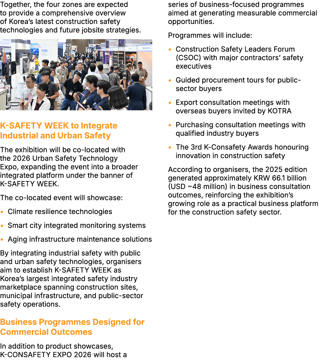 Together, the four zones are expected to provide a comprehensive overview of Korea’s latest construction safety techn...