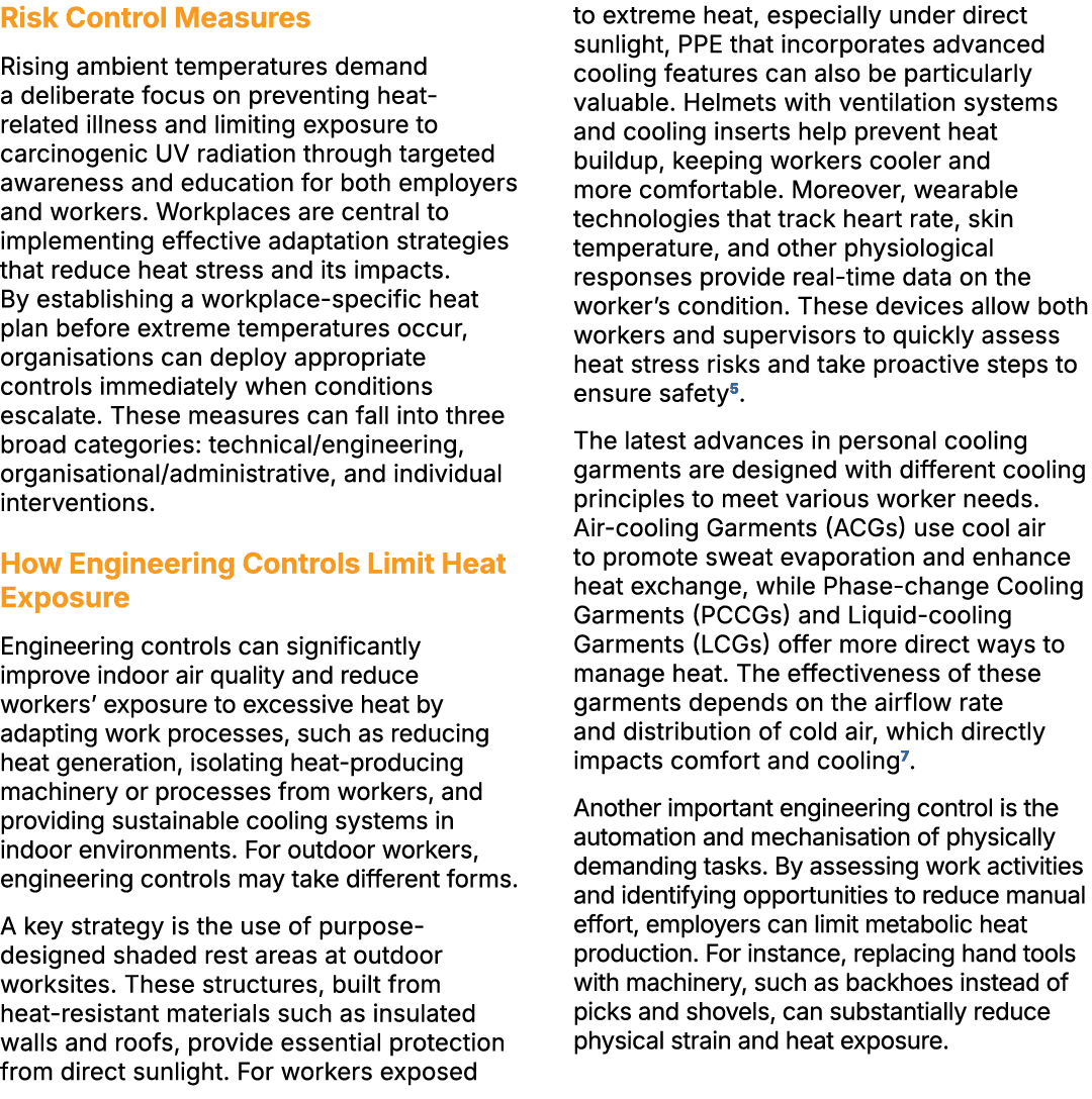 Risk Control Measures Rising ambient temperatures demand a deliberate focus on preventing heat related illness and li...