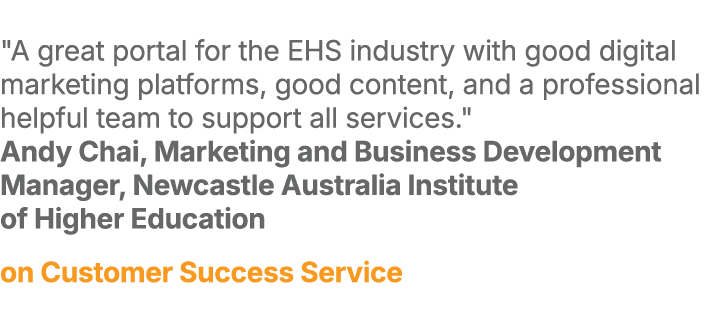 \“A great portal for the EHS industry with good digital marketing platforms, good content, and a professional helpful...