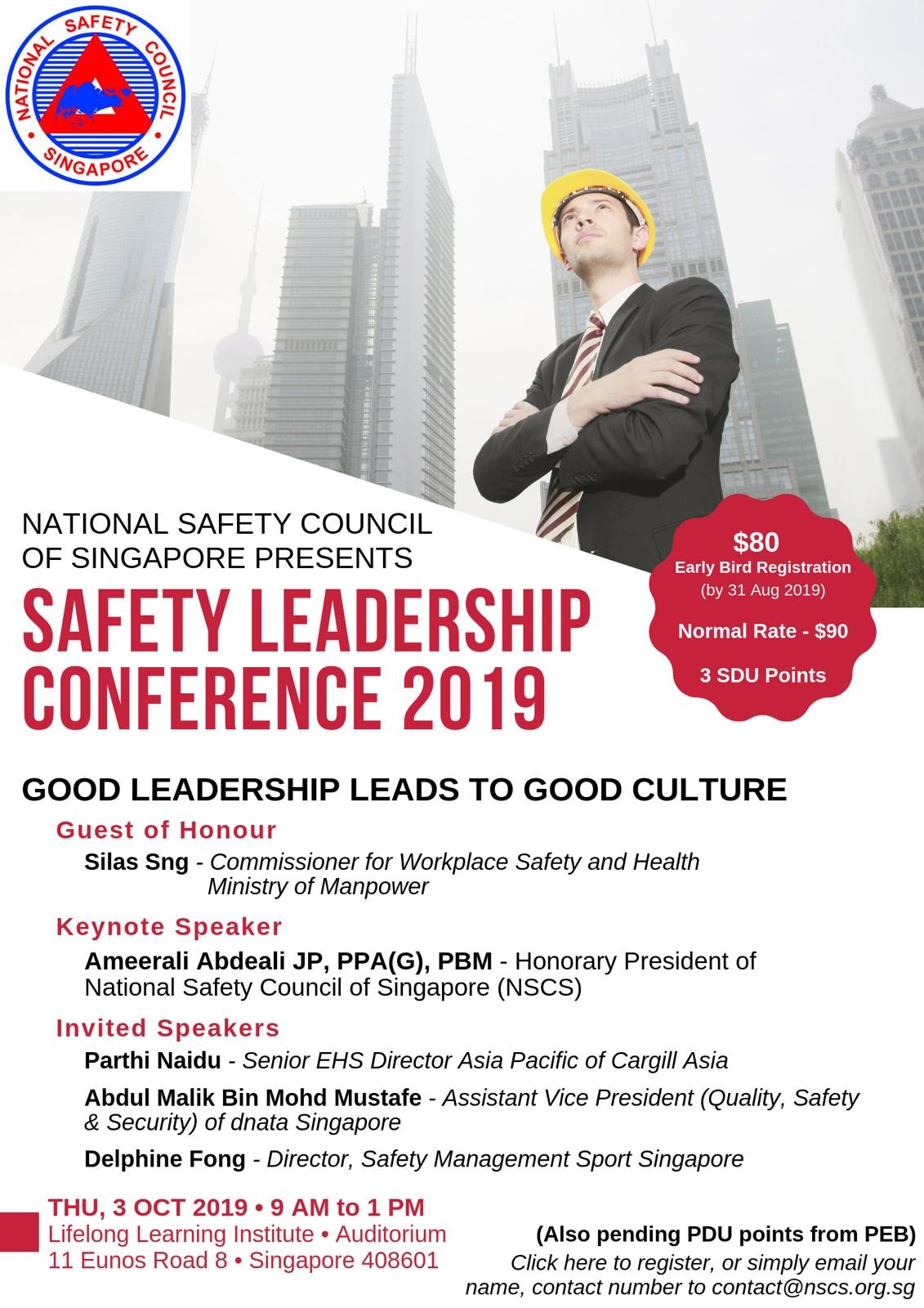 Safety Leadership Conference 2019 World of Safety and Health Asia