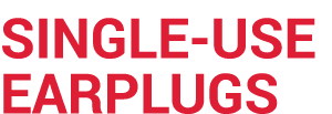 SINGLE USE EARPLUGS