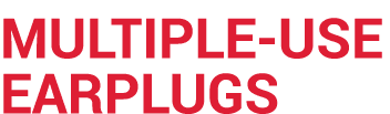 MULTIPLE USE EARPLUGS