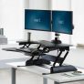 VARIDESK – EVD49900 – Pro Plus 36 (Black) Sit Stand Desk Converter