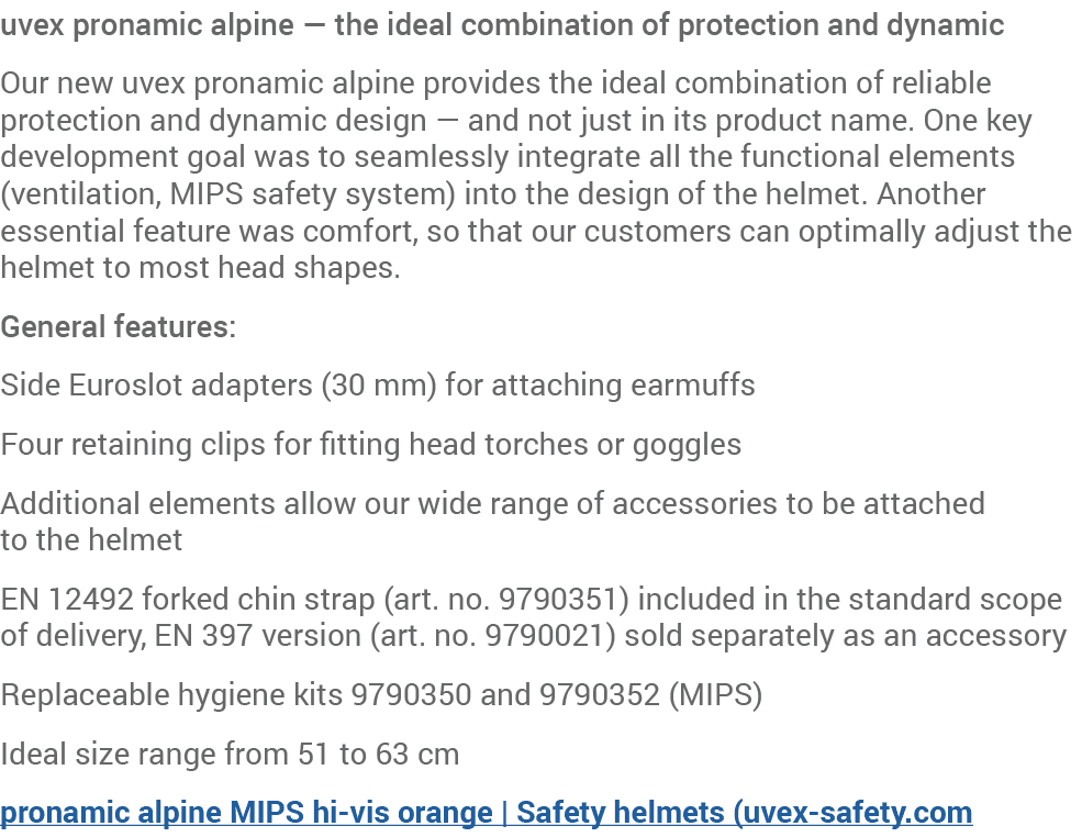 uvex pronamic alpine — the ideal combination of protection and dynamic Our new uvex pronamic alpine provides the idea...