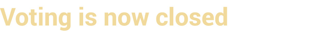 Voting is now closed