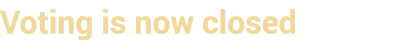 Voting is now closed