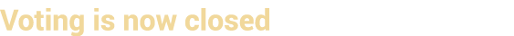 Voting is now closed
