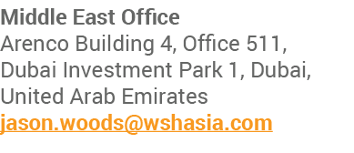 Middle East Office Arenco Building 4, Office 511, Dubai Investment Park 1, Dubai, United Arab Emirates jason woods ws   