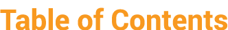 Table of Contents
